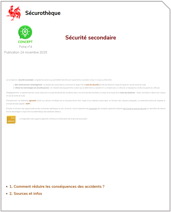 Sécurité secondaire