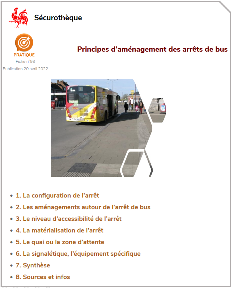 Principes d’aménagement des arrêts de bus